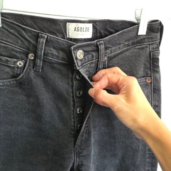 Agolde Nico High Rise Slim Fit Jeans Size 26 - Picture 6 of 15